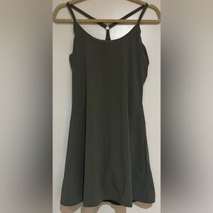 Outdoor Voices Olive Green Exercise Dress